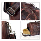 28" Large leather Travel Bag Duffel bag Gym sports flight cabin bag Leather Holdall Overnight Weekend Large luggage bag