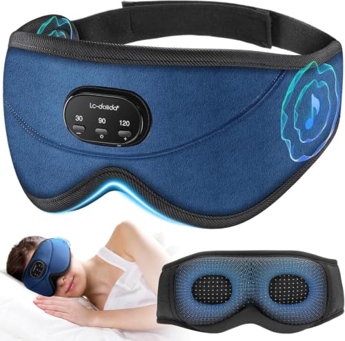 White Noise Bluetooth 5.4 Sleep Eye Mask with Timer