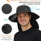 UPF 50+ Wide Brim Sun Hat with Neck Flap
