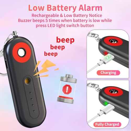Rechargeable Personal Safety Alarm for Women