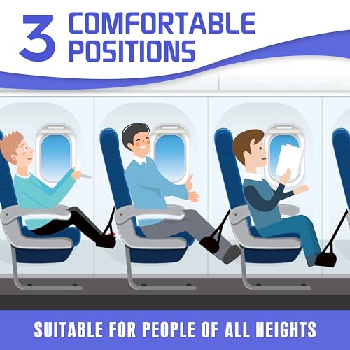 2 Pack Airplane Foot Hammock for Plane Travel (2 Count)