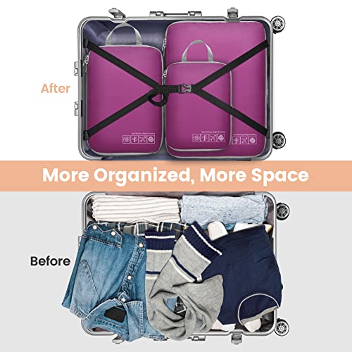 Compression Packing Cubes for Travel (4 Count)