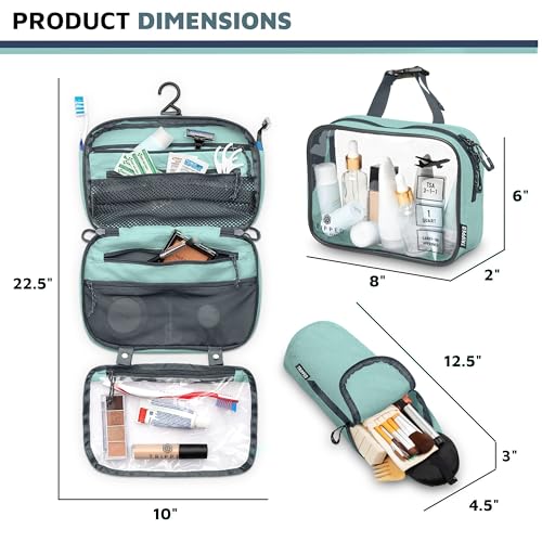 3 Piece Travel Toiletry Bag Set
