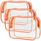 Clear Makeup Bag with Zipper (3 Piece)