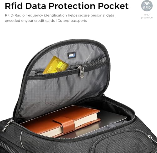 Design TSA Business Laptop Backpack For Men with Apple Find My