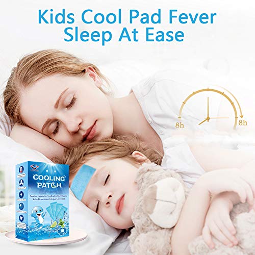 30 Sheets EasYeah Cooling Patches for Fever Discomfort & Migraine Relief (30 Count)
