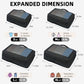4 Set/6 Set/8 Set Compression Packing Cubes Travel Accessories Expandable Packing Organizers (Square Mesh, 06-Black)