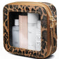 Small Makeup Bag Clear Mini Pouch Cosmetic Case Travel Leopard Make Up Bag for Purse Accessories Cheetah Print Travel Clear Case for Car Essentials Women Cute Leather Little Cosmetic Pouch with Zipper