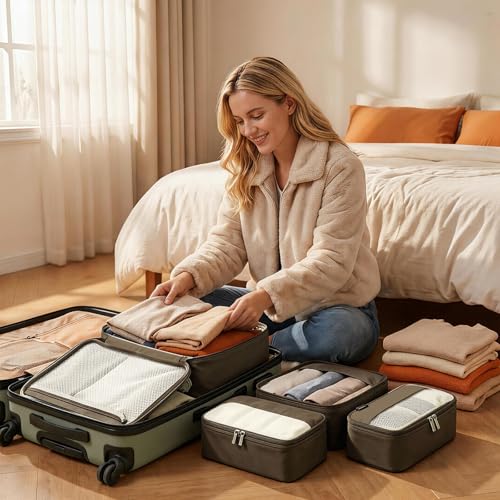 4 Piece Compression Packing Cubes for 3 (4 Count)