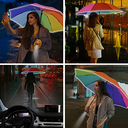 Portable Compact Folding Inverted Umbrella LED