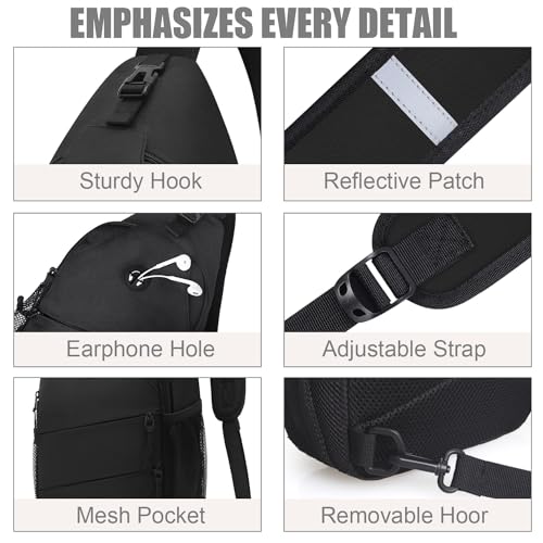 Crossbody Bags for Women Men Trendy Sling Bag Backpack Chest Bag
