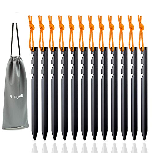 Aluminum Alloy Tent Stakes Pegs (12 Count)