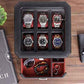 6 Slot Leather Watch Box with Valet Drawer