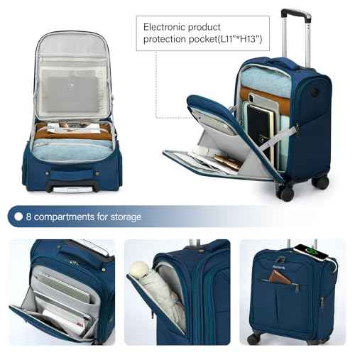 Underseat Carry On Luggage with Wheels