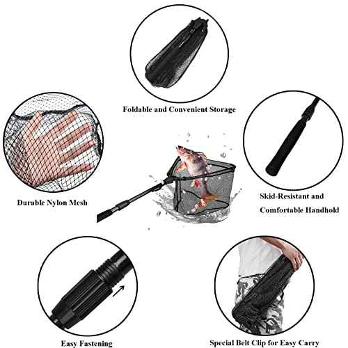 Fishing Net Fish Floating Landing Net with Handle