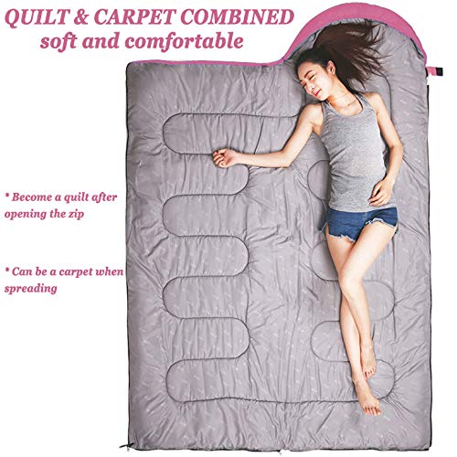 XL Camping Sleeping Bag for Adults Kids