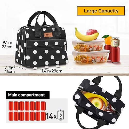 Insulated Lunch Bag for Women Men Lunch Box Cooler Lunch Tote for Work Picnic