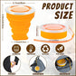 12 Pcs Silicone Collapsible Cup with Lid