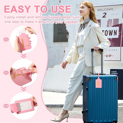 Personalized Initial Luggage Tags for Suitcase