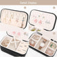 Small Travel Jewelry Box with Double Zipper