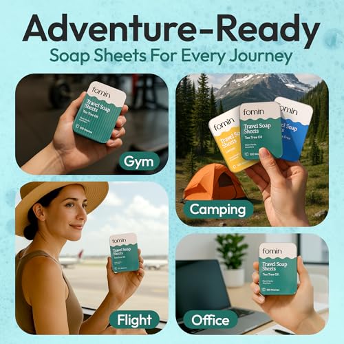 Paper Soap Sheets Tin for Traveling (300 Count)