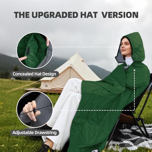 Large Waterproof Outdoor Blanket Thick Fleece 80" x 58"
