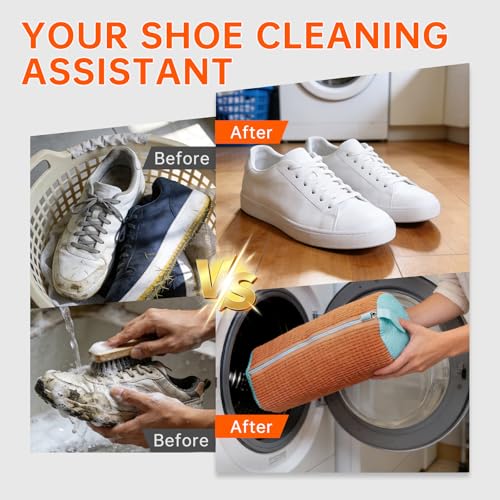 2PCS Chocolate Shoe Washing Machine Bags for All Shoe Types