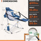Hammock Camping Chair with Footrest & Breathable Mesh Back 400 lbs