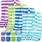 4 Pack(8Pcs) Microfiber Travel Towel, Beach Towel Quick Dry Towel Camping Towel Super Absorbent Compact Lightweight Sports Towel Gym Towel for Beach, Gym, Hiking, Pool, Backpacking, Bath, Yoga