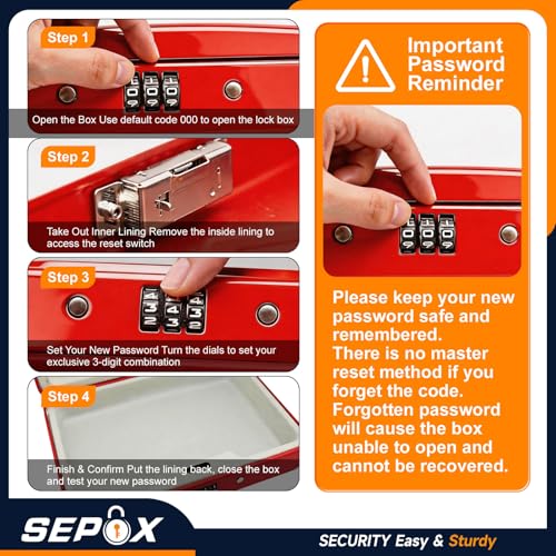 2PK Portable Steel Safe Box 3