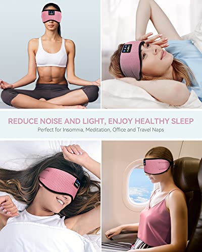 Sleep Headphones Bluetooth 5.4 Sleep Mask with HD Sound
