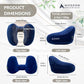 Inflatable Travel Pillow for Airplanes with Comfort Hood