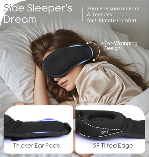 Sleep Mask with Headphones Bluetooth 5.4