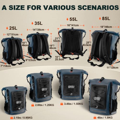 Waterproof Backpack Dry Bag 35L