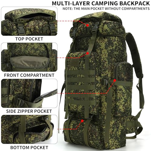 Hiking Backpack for Men 70L