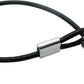 10 pcs 2mm Wire 12 inch Vinyl Coated Stainless Steel Cable with Loops Short Wire Rope Lanyard Lock Security Chain Link for Outdoor Gates,Black(2mm x 12inch)