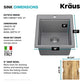 Bellucci 18 inch Granite Workstation Drop In Top Mount Single Bowl Kitchen Sink in Metallic Grey with Accessories