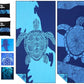 2 Pack Microfiber Beach Towels Oversized 71x32 Blue Turtle (2 Count)