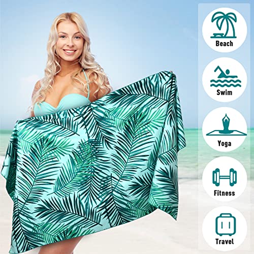 2 Pack Microfiber Beach Towel