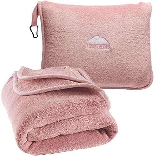 Premium Soft Long Travel Blanket Pillow Combo