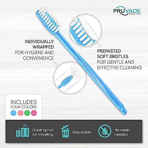 144 Pack Disposable Toothbrushes with Toothpaste (144 Count)