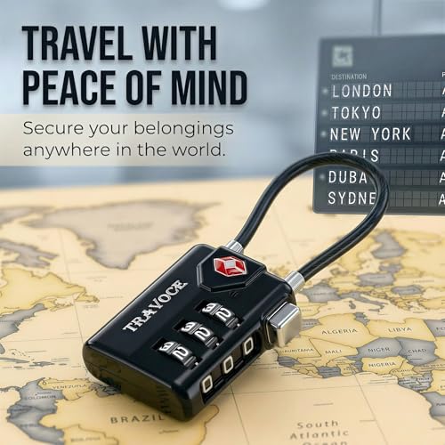 TSA Approved Luggage Locks (4 Count)