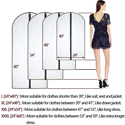 Garment Bags for Hanging Clothes (6 Count)