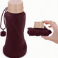 Collapsible Water Bottles,650ml,Leak Proof,Reuseable BPA Free Silicone Foldable Water Bottles,Durable Lightweight for Travel Gym Camping Hiking,Compact Size Portable Sports Water Bottle (Coffee)