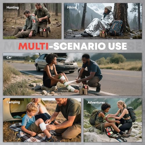 144 Pcs Advanced Trauma First Aid Kit
