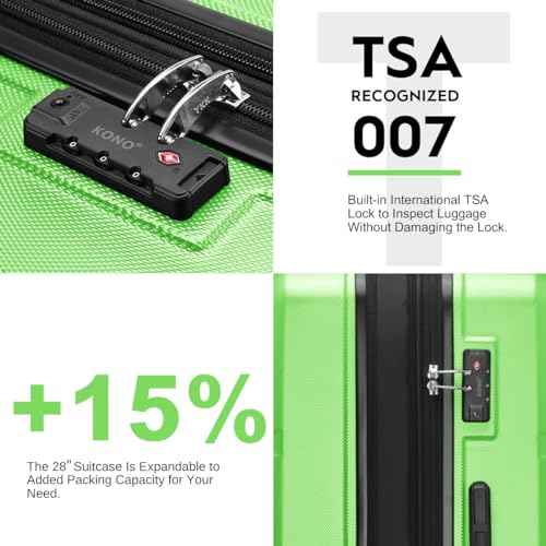 4 Piece Luggage Sets Expandable (4 Count)