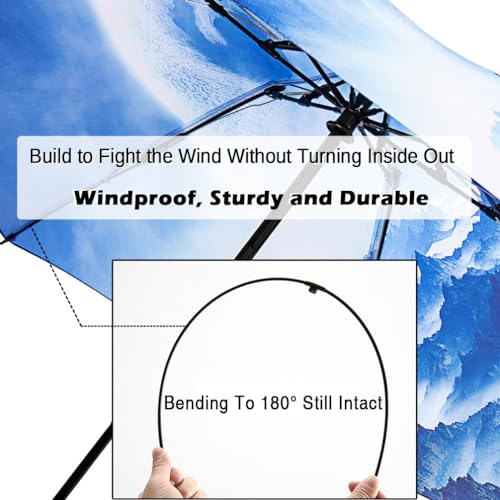 Umbrella Compact Inverted Folding Umbrellas Auto Open Close