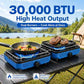Camping Stove 2 Burner Foldable Propane Camping Stove with Cookware
