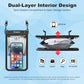 Large Waterproof Phone Pouch Up to 10" (2 Count)