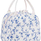 Lunch Bag for Women Cute Corduroy Lunch Tote Bags with Shoulder Strap Reusable Insulated Lunch Box Large Capacity Reusable Insulated Cooler for Work Picnic or Travel